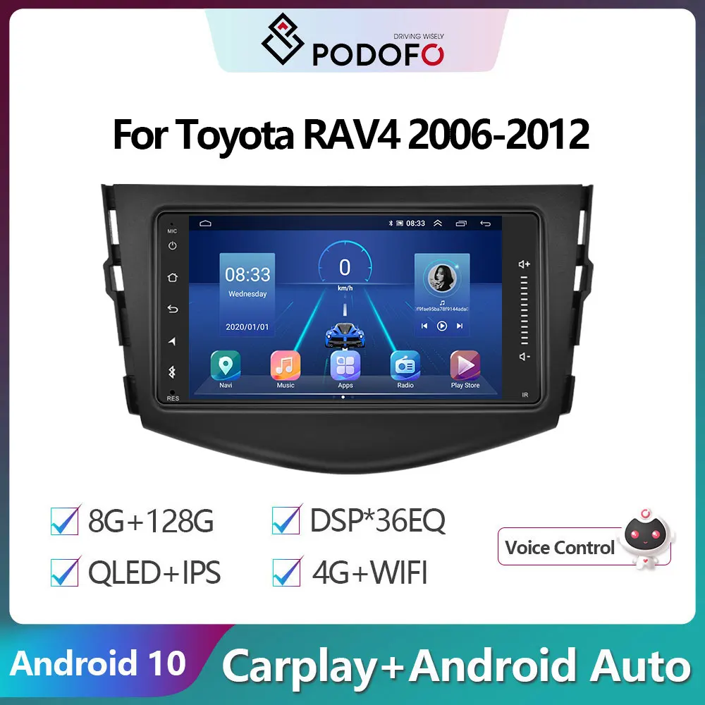 Podofo For Toyota RAV4 2006-2012 Car Radio Multimedia Video Player Navigation stereo GPS Android No 2din 2 din dvd Autordio
Podofo For Toyota RAV4 2006-2012 Car Radio Multimedia Video Player Navigation stereo GPS Android No 2din 2 din dvd Autordio