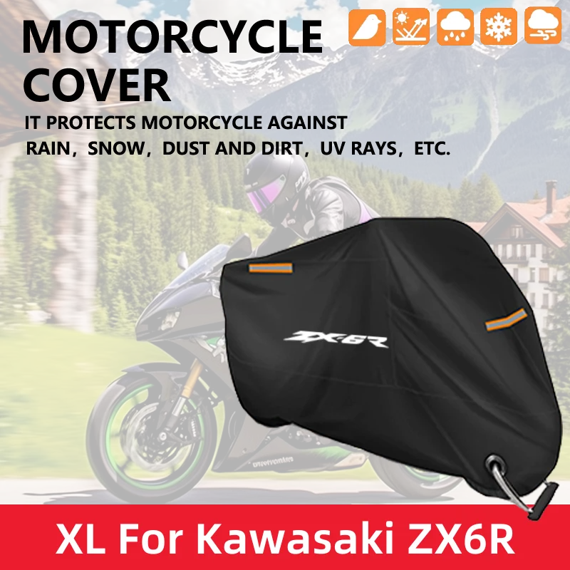 Motorcycle Waterproof Full Cover For Kawasaki Ninja ZX6R ZX-6R ZX 6R 2009-2022 Outdoor UV Protector Rain Dust Sunshade
Motorcycle Waterproof Full Cover For Kawasaki Ninja ZX6R ZX-6R ZX 6R 2009-2022 Outdoor UV Protector Rain Dust Sunshade