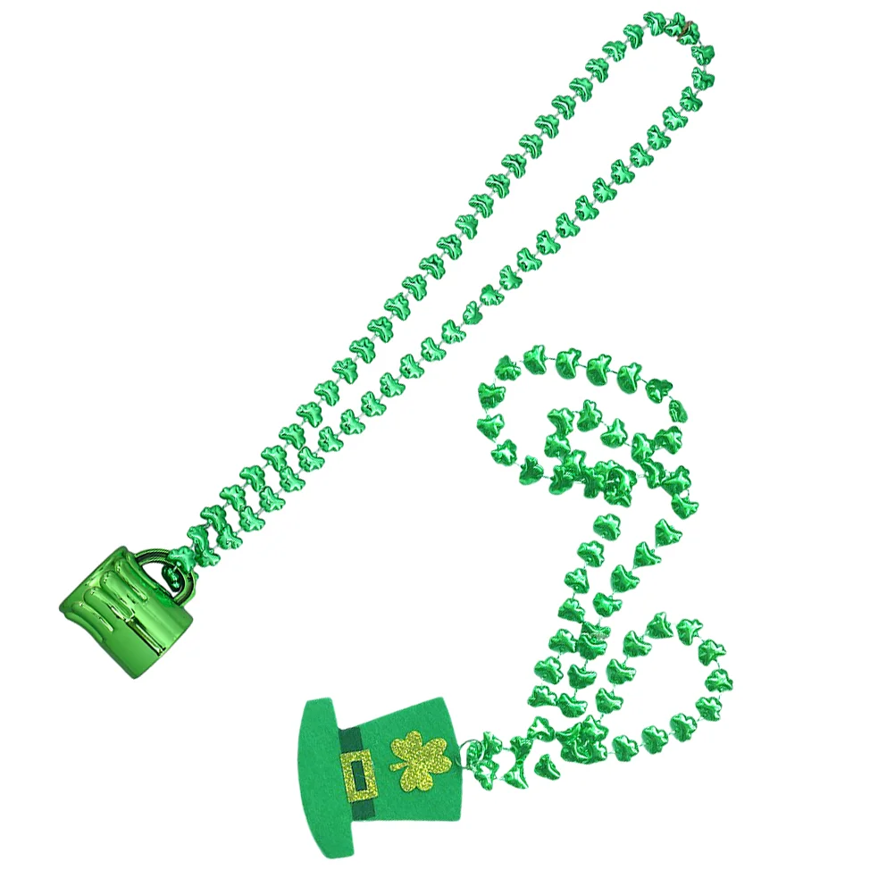 Necklace Stday Patrick Favors Party Shamrock Beadfourleafgreen Lucky Patricksdecorations Gift
Necklace Stday Patrick Favors Party Shamrock Beadfourleafgreen Lucky Patricksdecorations Gift