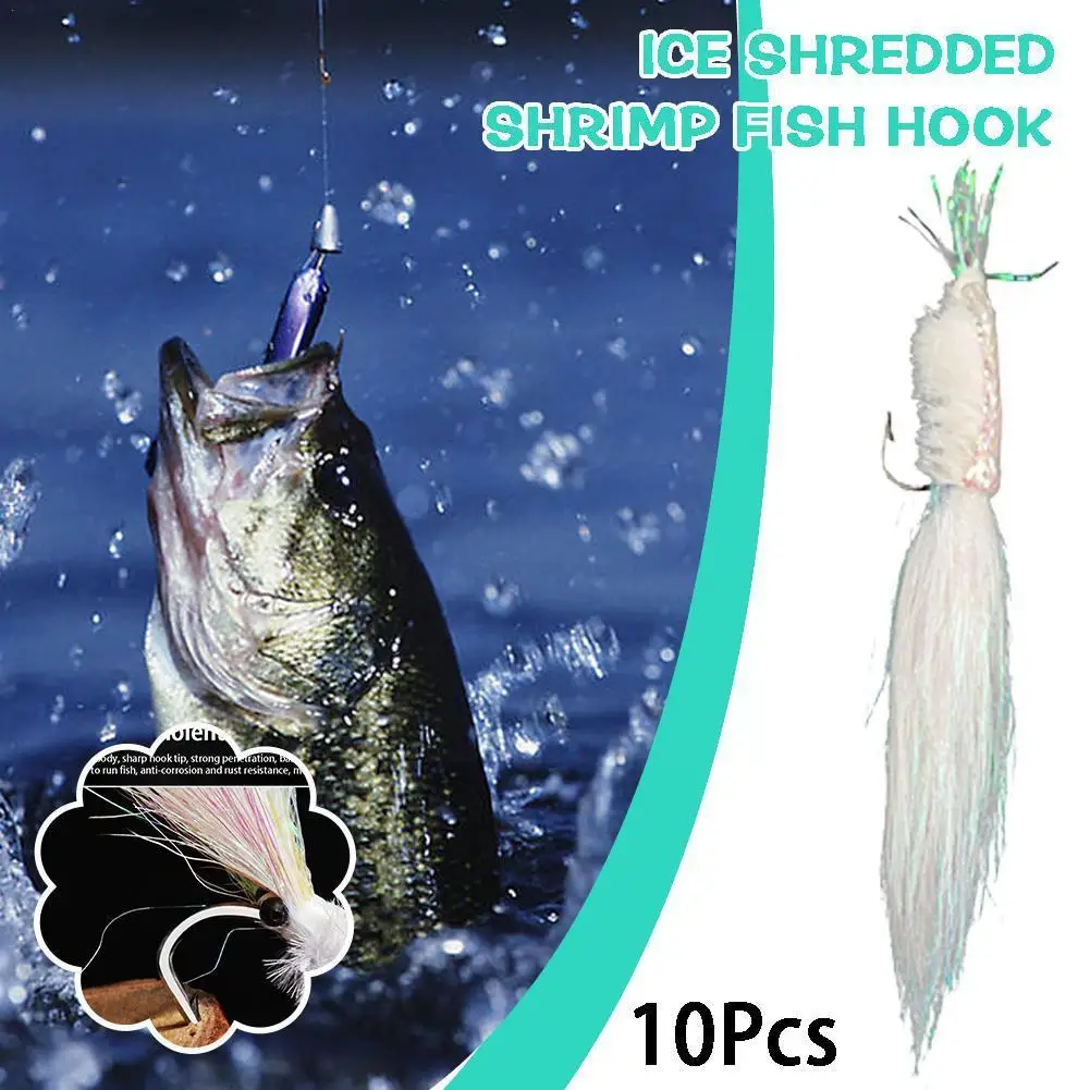 Fishing Lures with Micro Insect Hooks Ice Shredded Shrimp Hooks Fly Hooks Hard Lures and Artificial Baits for Shark Bass Tr C6X4
Fishing Lures with Micro Insect Hooks Ice Shredded Shrimp Hooks Fly Hooks Hard Lures and Artificial Baits for Shark Bass Tr C6X4