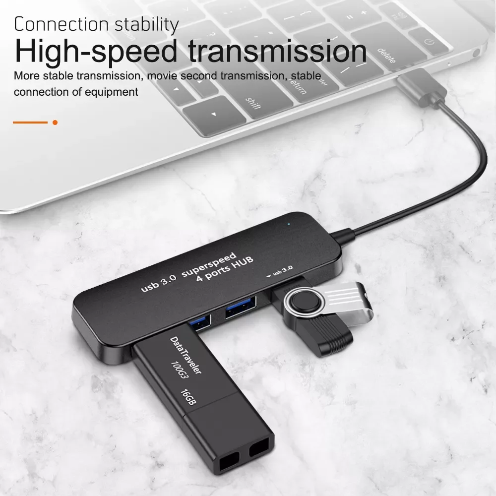 4-port USB 3.0 HUB High Speed Indicator Light USB Hub For Multi-device Computer Laptop Desktop PC Adapter USB 3.0 HUB
4-port USB 3.0 HUB High Speed Indicator Light USB Hub For Multi-device Computer Laptop Desktop PC Adapter USB 3.0 HUB