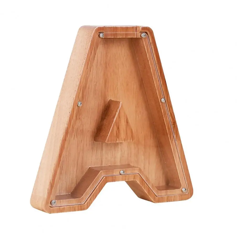 Cute Piggy Bank Ornament Fall-resistant Children Letter Wooden Piggy Bank Creative Coin Bank Birthday Gift
Cute Piggy Bank Ornament Fall-resistant Children Letter Wooden Piggy Bank Creative Coin Bank Birthday Gift