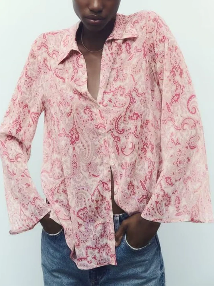 TRAF Print Shirts for Women Button Up Shirt Woman Autumn Shirts and Blouses Women Long Sleeve Women's Shirt 
TRAF Print Shirts for Women Button Up Shirt Woman Autumn Shirts and Blouses Women Long Sleeve Women's Shirt