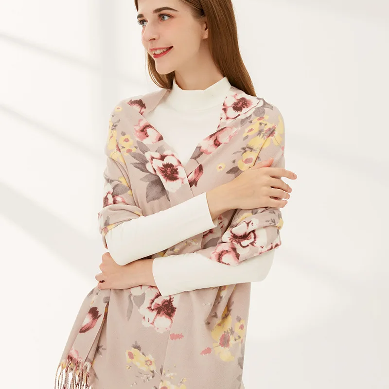 Elegant Floral Pashmina Shawl For Women Winter Fashion Brand Luxury Ladies Scarf Cashmere Pink Scarf bufanda invierno mujer
Elegant Floral Pashmina Shawl For Women Winter Fashion Brand Luxury Ladies Scarf Cashmere Pink Scarf bufanda invierno mujer