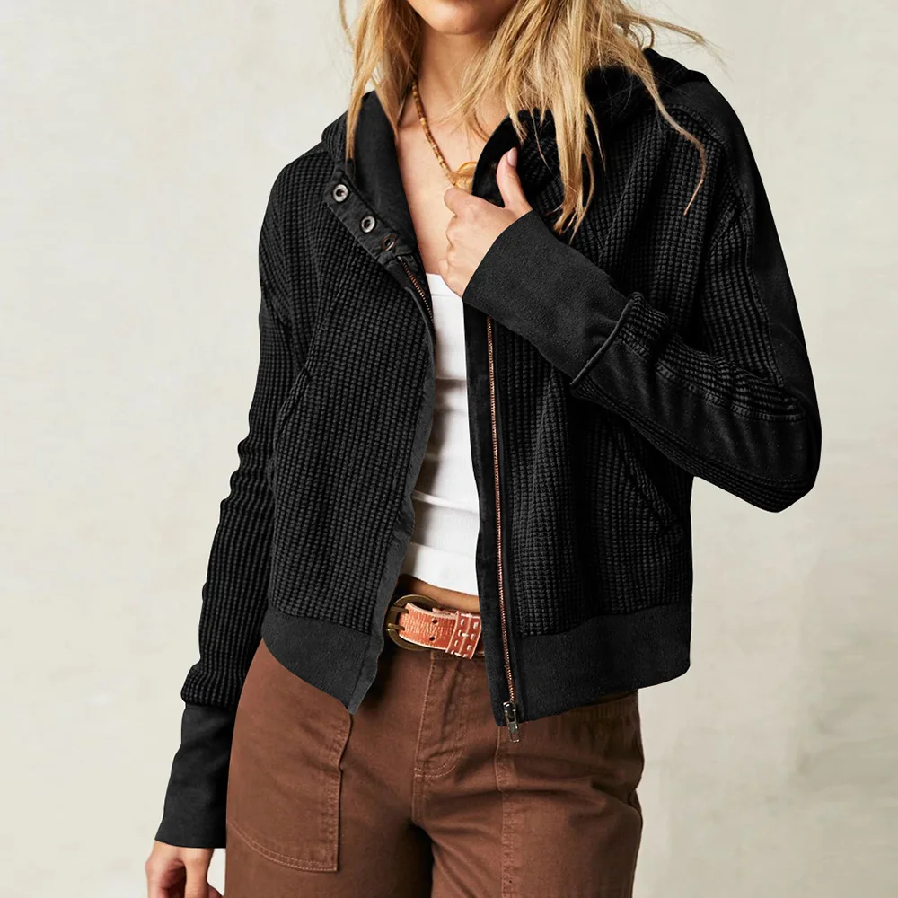 Casual Autumn Women's Hooded Coats Fashion 2023 Long Sleeve Zup-up Buttons Tops Streetwear Female Pockets Solid Hoodies Coat
Casual Autumn Women's Hooded Coats Fashion 2023 Long Sleeve Zup-up Buttons Tops Streetwear Female Pockets Solid Hoodies Coat