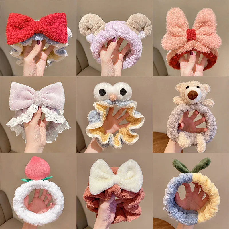 Cartoon Bowknot Hairband Shower Cute Big Bow Solid Coral Fleece Headband Women Washing Face Elastic HairBands Makeup Hairbands
Cartoon Bowknot Hairband Shower Cute Big Bow Solid Coral Fleece Headband Women Washing Face Elastic HairBands Makeup Hairbands