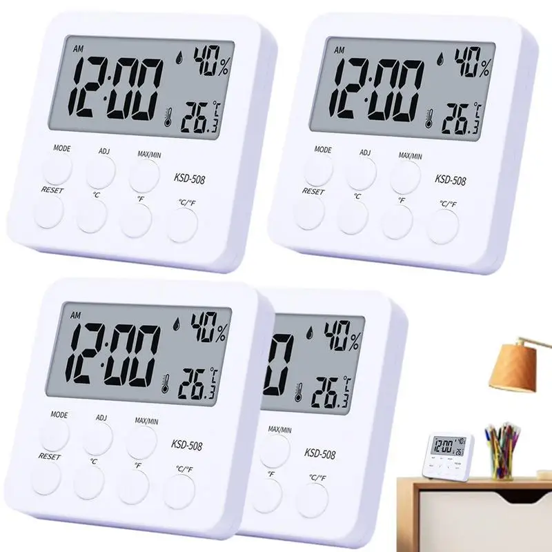 Indoor Thermo-Hygrometer Digital Room Temperature Humidity Meter Easy To Use Digital Hygrometer Indoor Thermometer For Home
Indoor Thermo-Hygrometer Digital Room Temperature Humidity Meter Easy To Use Digital Hygrometer Indoor Thermometer For Home