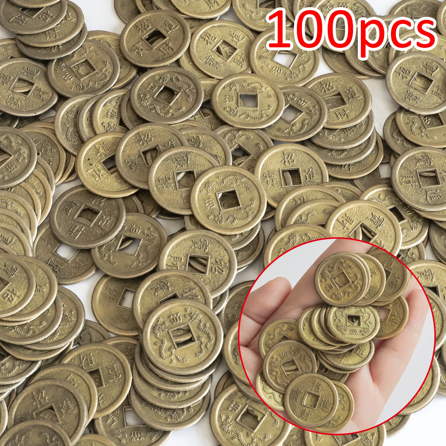 10/20/24mm Chinese Feng Shui Lucky Coins Ancient Oriental Emperor Qing Money Good Fortune Dragon Coin Gift for Collection
10/20/24mm Chinese Feng Shui Lucky Coins Ancient Oriental Emperor Qing Money Good Fortune Dragon Coin Gift for Collection