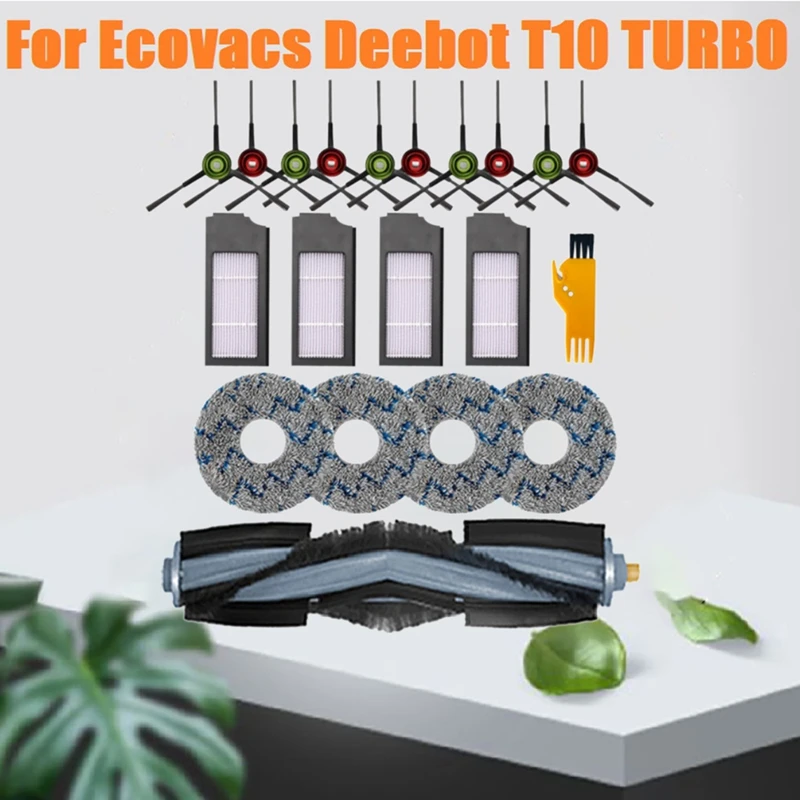 20Pcs Accessories For Ecovacs Deebot T10 TURBO Vacuum Cleaner Main Side Brushe Hepa Filter Mop Cloth Replacement Kit
20Pcs Accessories For Ecovacs Deebot T10 TURBO Vacuum Cleaner Main Side Brushe Hepa Filter Mop Cloth Replacement Kit