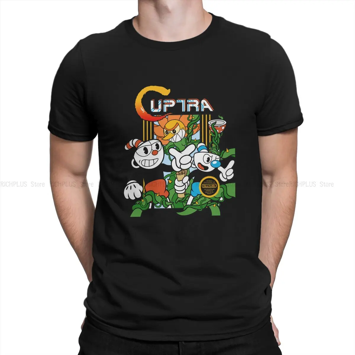 Cuphead Game Creative TShirt for Men Cuptra Round Collar Polyester T Shirt Hip Hop Gift Clothes Streetwear
Cuphead Game Creative TShirt for Men Cuptra Round Collar Polyester T Shirt Hip Hop Gift Clothes Streetwear