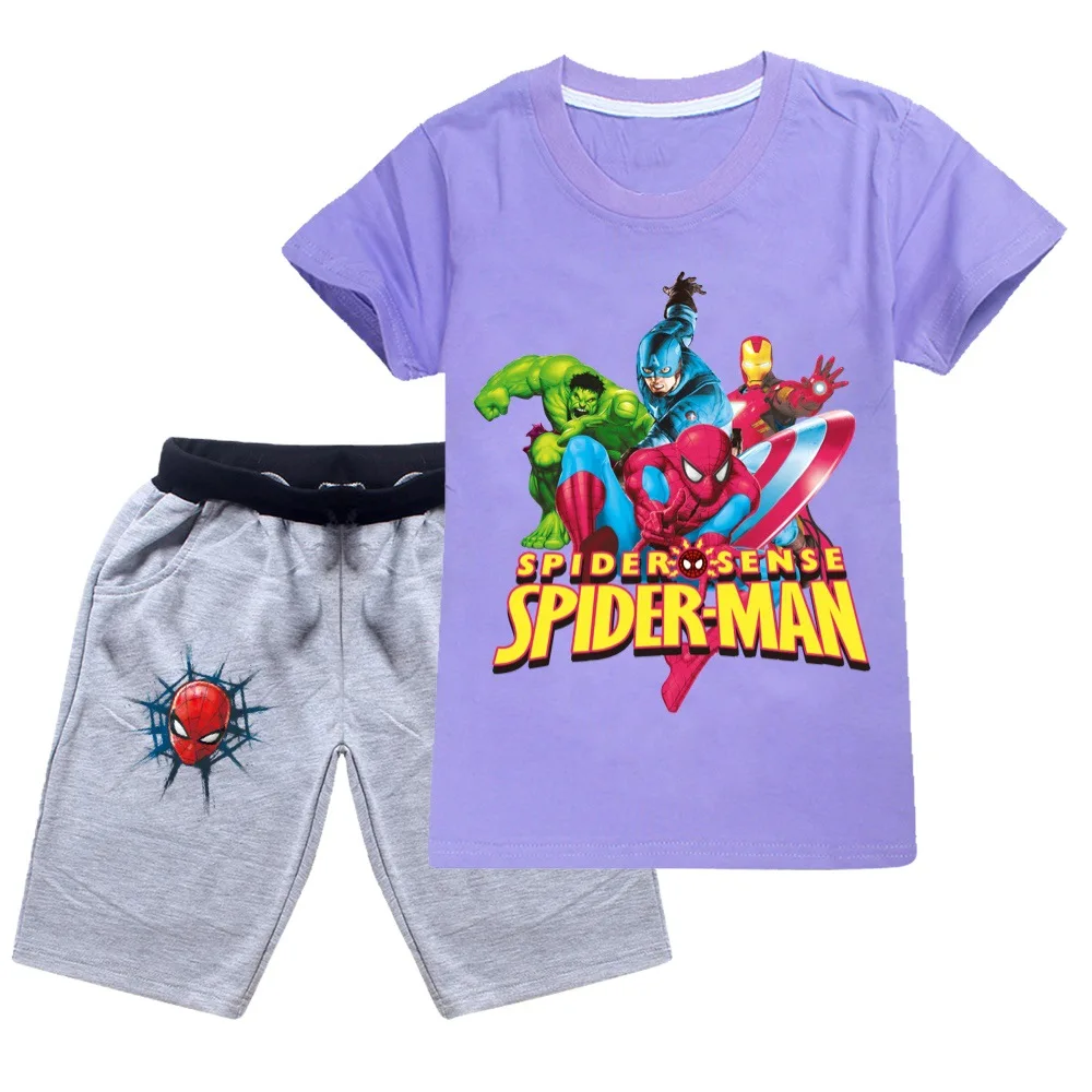 Summer 2022 Baby Spiderman Cotton Kids Casual Boys T-Shirt + Shorts Toddler Girls Clothing 2-16 Years Old
Summer 2022 Baby Spiderman Cotton Kids Casual Boys T-Shirt + Shorts Toddler Girls Clothing 2-16 Years Old