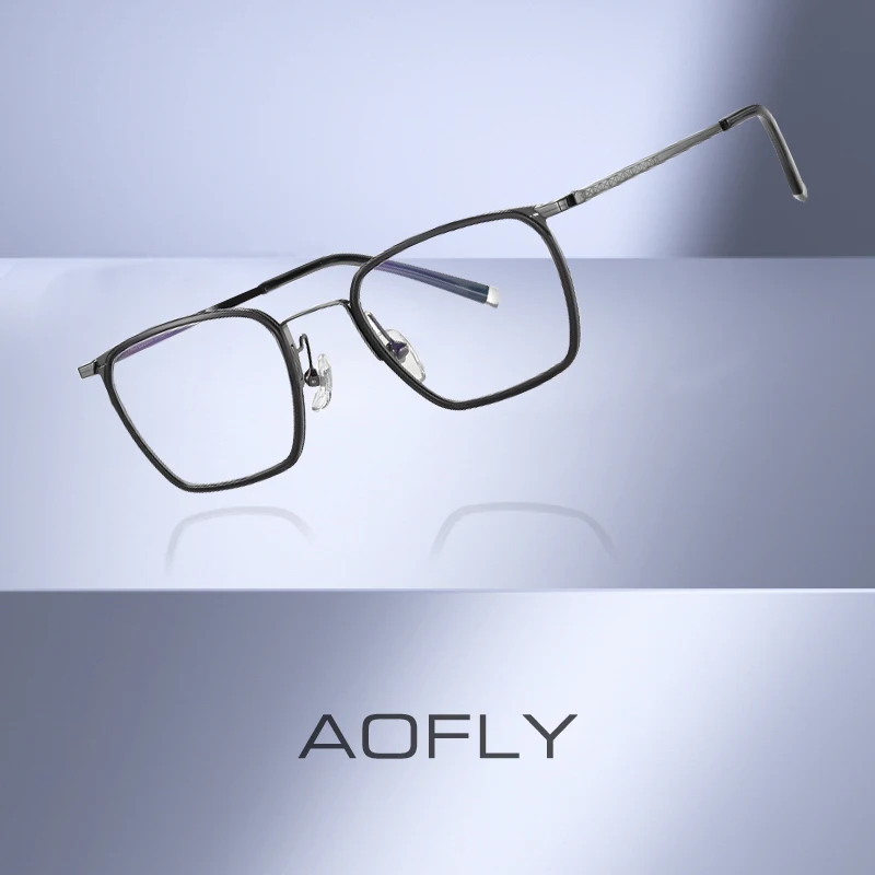 AOFLY Ultralight Titanium Blue Light Prescription Glasses Men Myopia Eyeglasses Male Square Business Style Optical Eyewear UV400
AOFLY Ultralight Titanium Blue Light Prescription Glasses Men Myopia Eyeglasses Male Square Business Style Optical Eyewear UV400
