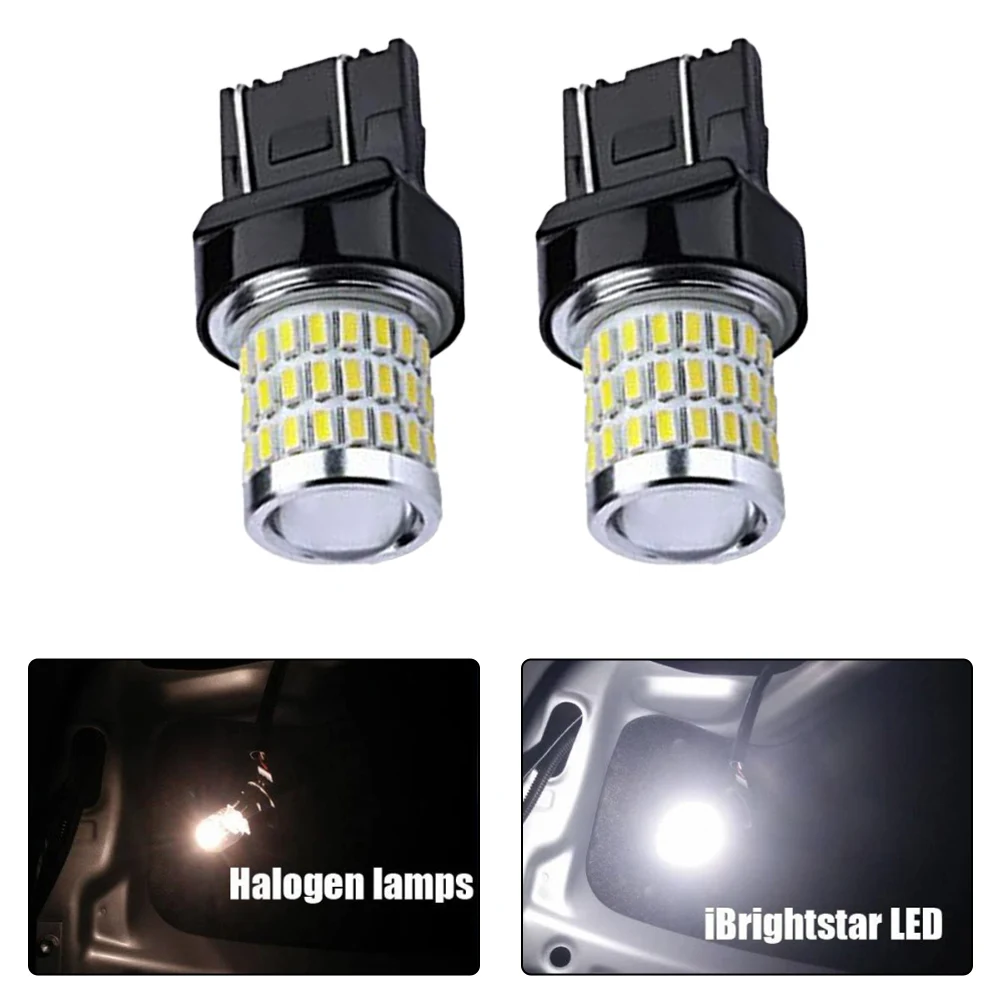 2PCS 3157 4W Car LED Light 3014 54smd 3030 High Brightness Reversing Turn Signa Universal 3157 Brake Light Bulb Reverde Signal
2PCS 3157 4W Car LED Light 3014 54smd 3030 High Brightness Reversing Turn Signa Universal 3157 Brake Light Bulb Reverde Signal