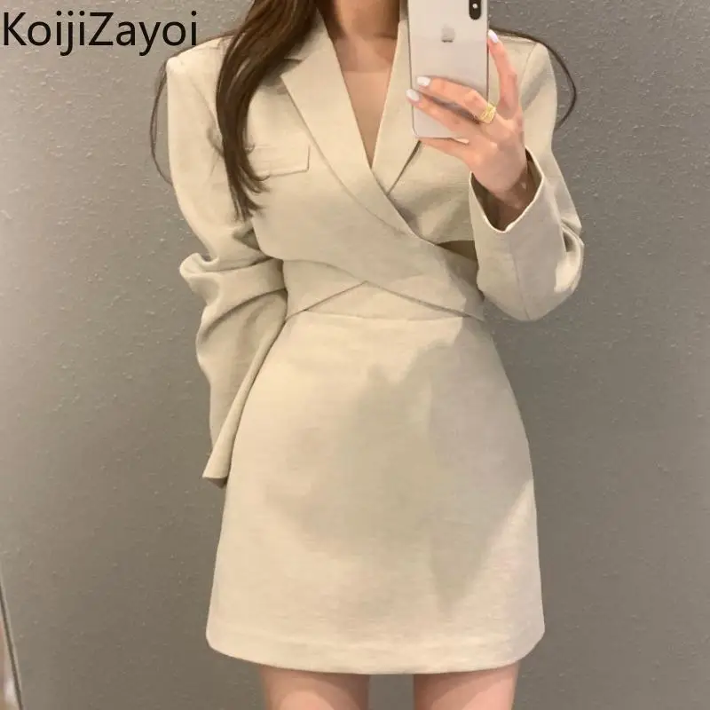 Koijizayoi Elegan Women Solid Two Pieces Set Cropped Blazer High Waist Mini Short Skirt 2022 All Match Suit Fashion 2pieces Set
Koijizayoi Elegan Women Solid Two Pieces Set Cropped Blazer High Waist Mini Short Skirt 2022 All Match Suit Fashion 2pieces Set