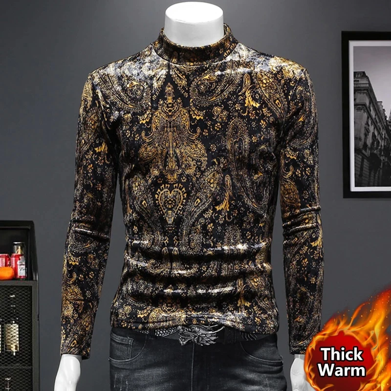 Spring new Korean plush plush thick high-neck bottom shirt Black Gold Geometric Thick Warm Sweatshirt M-4XL
Spring new Korean plush plush thick high-neck bottom shirt Black Gold Geometric Thick Warm Sweatshirt M-4XL