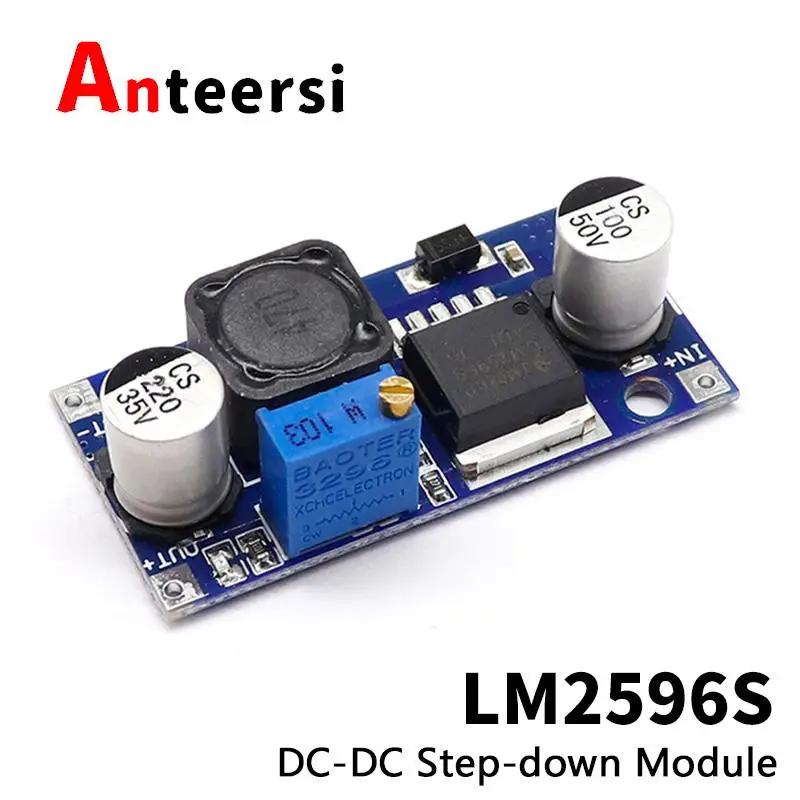 5pcs LM2596s DC-DC step-down power supply module 3A adjustable step-down module voltage regulator 24V 12V 5V 3V LM2596S
5pcs LM2596s DC-DC step-down power supply module 3A adjustable step-down module voltage regulator 24V 12V 5V 3V LM2596S