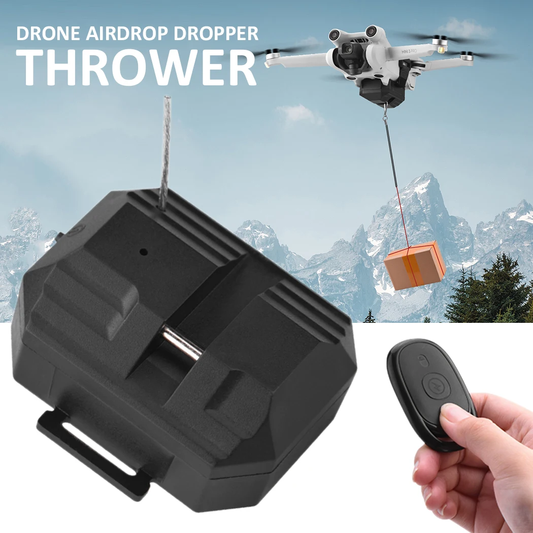 1pc Black Drone Airdrop Dropper Portable Wedding Ring Thrower With Remote Control For DJI Mini 3 Pro Accessories
1pc Black Drone Airdrop Dropper Portable Wedding Ring Thrower With Remote Control For DJI Mini 3 Pro Accessories