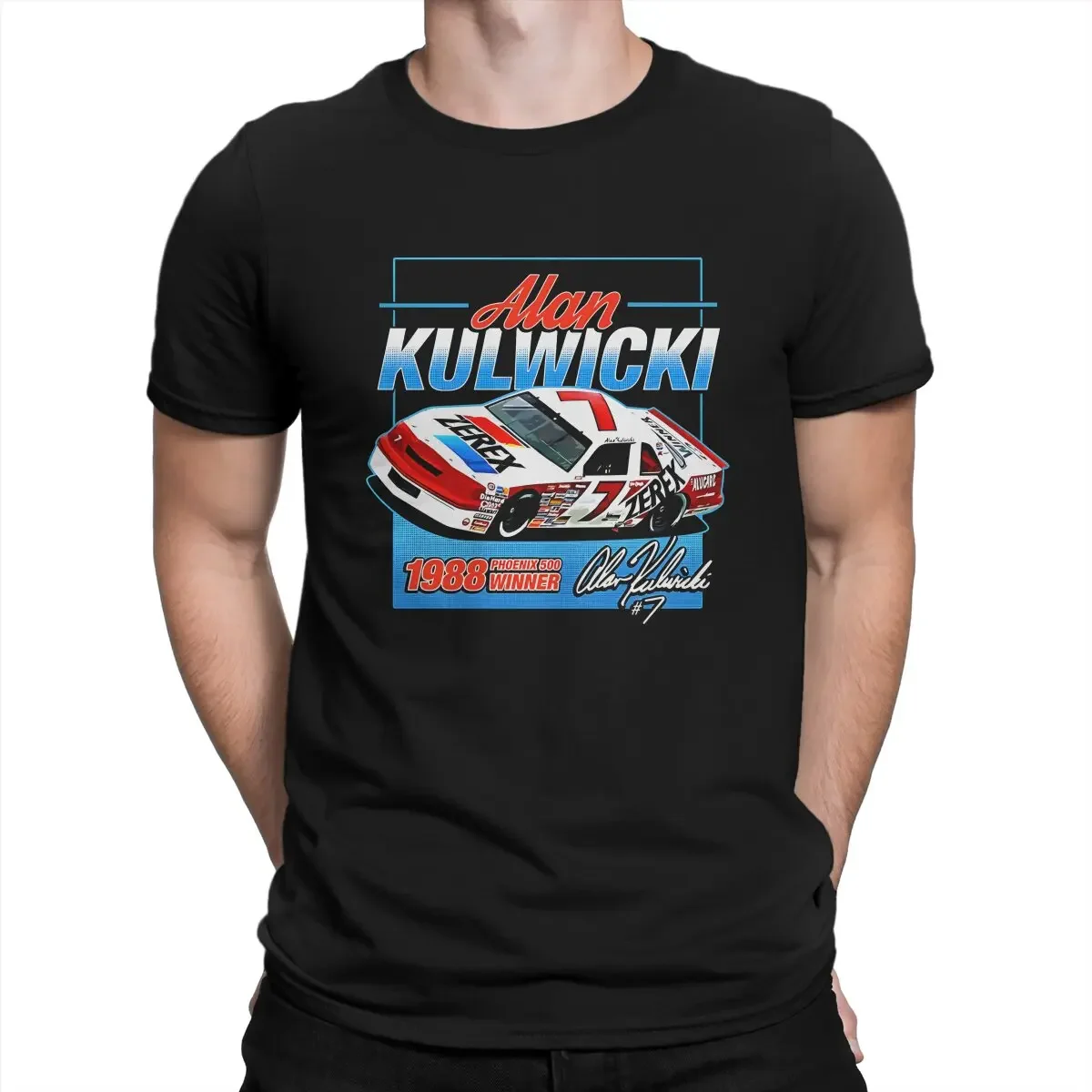 Популярная автомобильная футболка для мужчин Alan Kulwicki повседневные футболки из