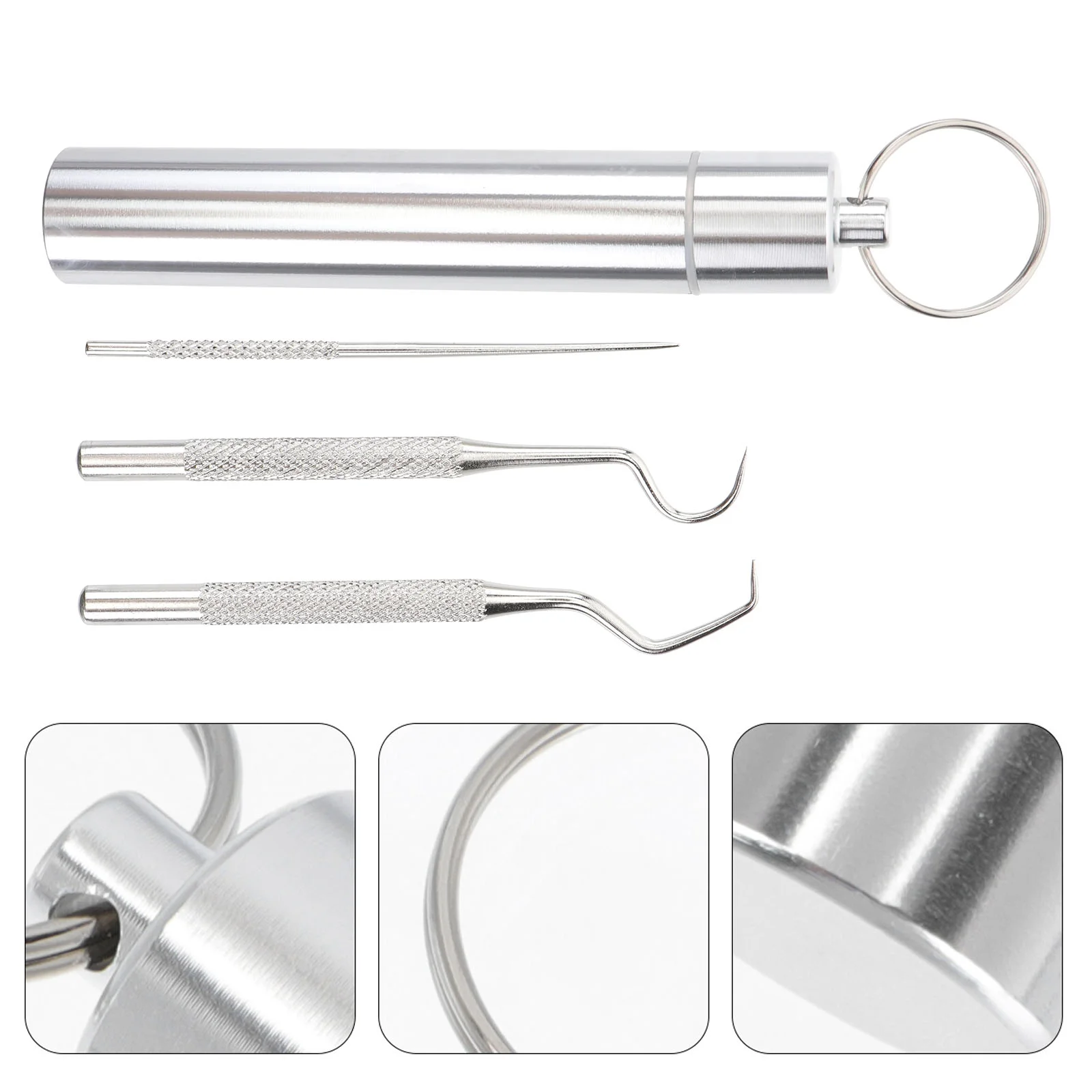 Toothpick Holder Portable Toothpicks Pocket Cleaning Stainless Steel Set Metal Keychain Kit Storage Picks Hook Box A Mini Ring
Toothpick Holder Portable Toothpicks Pocket Cleaning Stainless Steel Set Metal Keychain Kit Storage Picks Hook Box A Mini Ring