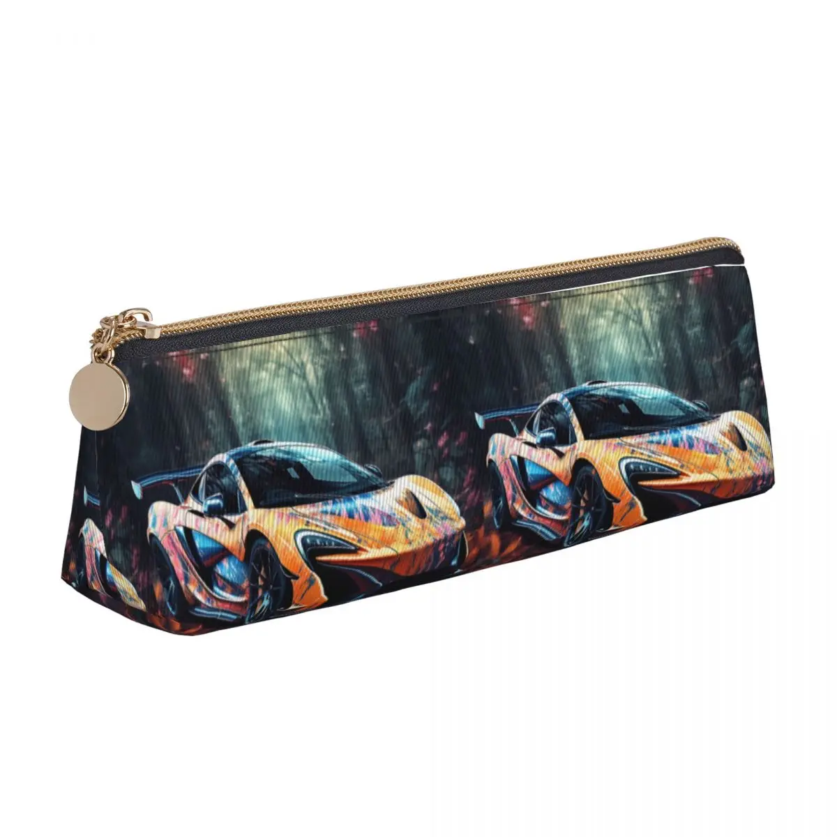 Powerful Sports Car Leather Pencil Case Neon Colorful Painting School For Child Zipper Pencil Box Retro Large Triangle Pen Pouch
Powerful Sports Car Leather Pencil Case Neon Colorful Painting School For Child Zipper Pencil Box Retro Large Triangle Pen Pouch