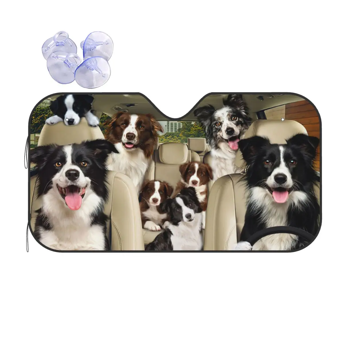 Sheepdog Dog Driver Foldable Windshield Sunshade 76x140cm Animals Aluminium Foil Sunshade Visor Sunscreen Curtain
Sheepdog Dog Driver Foldable Windshield Sunshade 76x140cm Animals Aluminium Foil Sunshade Visor Sunscreen Curtain