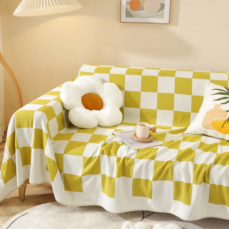 Chenille Sofa Sofa Cover Cushion Chessboard Home Decor Ins Fashion Machine Washable Soft Warm Blanket Carpet
Chenille Sofa Sofa Cover Cushion Chessboard Home Decor Ins Fashion Machine Washable Soft Warm Blanket Carpet