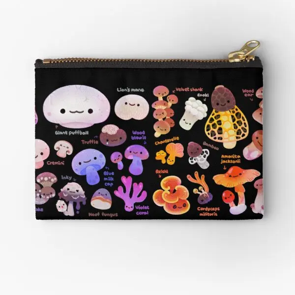 Mushroom Name Zipper Pouches Cosmetic Women Panties Key Socks Small Pure Storage Wallet Coin Bag Pocket Packaging Men Money
Mushroom Name Zipper Pouches Cosmetic Women Panties Key Socks Small Pure Storage Wallet Coin Bag Pocket Packaging Men Money