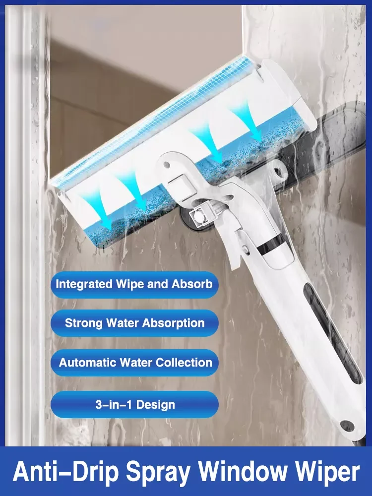 Window Squeegee Window Cleaner Water Collection Function Sray Bottle Scraper Sponge Clean Head for Window Shower Glass Wash Tool
Window Squeegee Window Cleaner Water Collection Function Sray Bottle Scraper Sponge Clean Head for Window Shower Glass Wash Tool