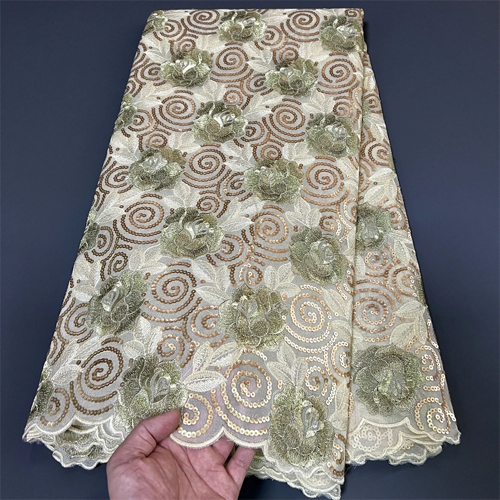 African Nigerian 2023 High Quality Tulle Lace Fabric Organza Embroidery Guipure Party Gown Dress Brocade Jacquard 5Yard Hz1252
African Nigerian 2023 High Quality Tulle Lace Fabric Organza Embroidery Guipure Party Gown Dress Brocade Jacquard 5Yard Hz1252