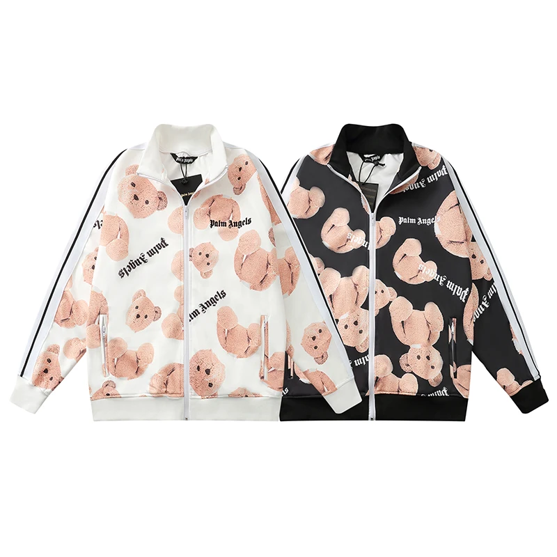 Куртка унисекс на молнии с принтом «Медведь», 22SS
Куртка унисекс на молнии с принтом «Медведь», 22SS