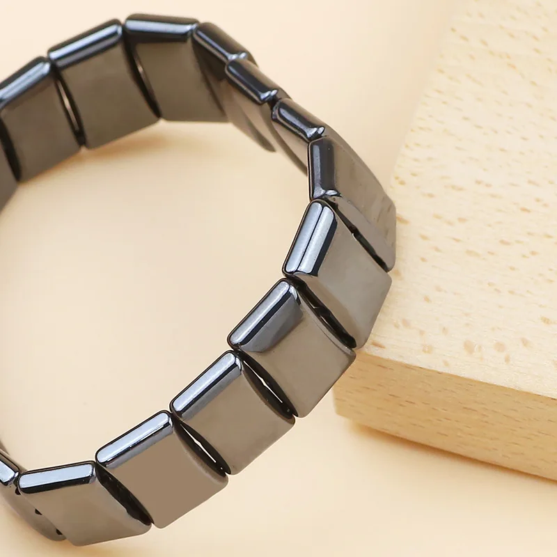 Natural Hematite Mountain Black Rectangular Beaded Men's Bracelet New Fashion Hematite Bracelet Jewelry Ornaments
Natural Hematite Mountain Black Rectangular Beaded Men's Bracelet New Fashion Hematite Bracelet Jewelry Ornaments