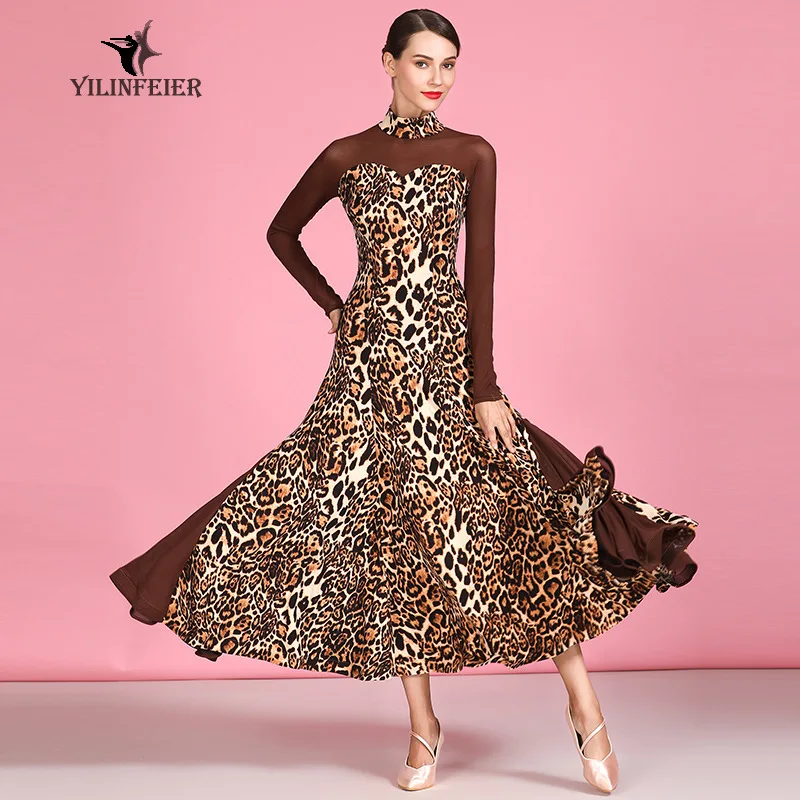 1pcs/lot woman leopard print ballroom dancing dress lady sexy long sleeve waltz leopard dancing dress
1pcs/lot woman leopard print ballroom dancing dress lady sexy long sleeve waltz leopard dancing dress