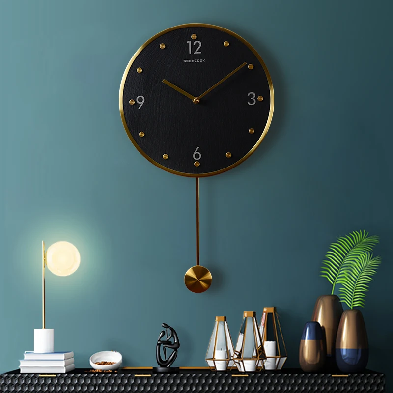Black Wall Clock Pendulum Hanging Classic Creative Wall Clocks Simple Art Fashion Living Room Decoration Wall Clocks BG50WC
Black Wall Clock Pendulum Hanging Classic Creative Wall Clocks Simple Art Fashion Living Room Decoration Wall Clocks BG50WC