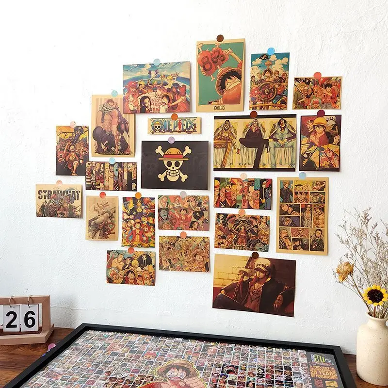 21 Pictures One Piece Cartoon Wall Sticker Luffy Retro Anime Poster Boy Student Bedroom Wall Background Decorative Stickers
21 Pictures One Piece Cartoon Wall Sticker Luffy Retro Anime Poster Boy Student Bedroom Wall Background Decorative Stickers