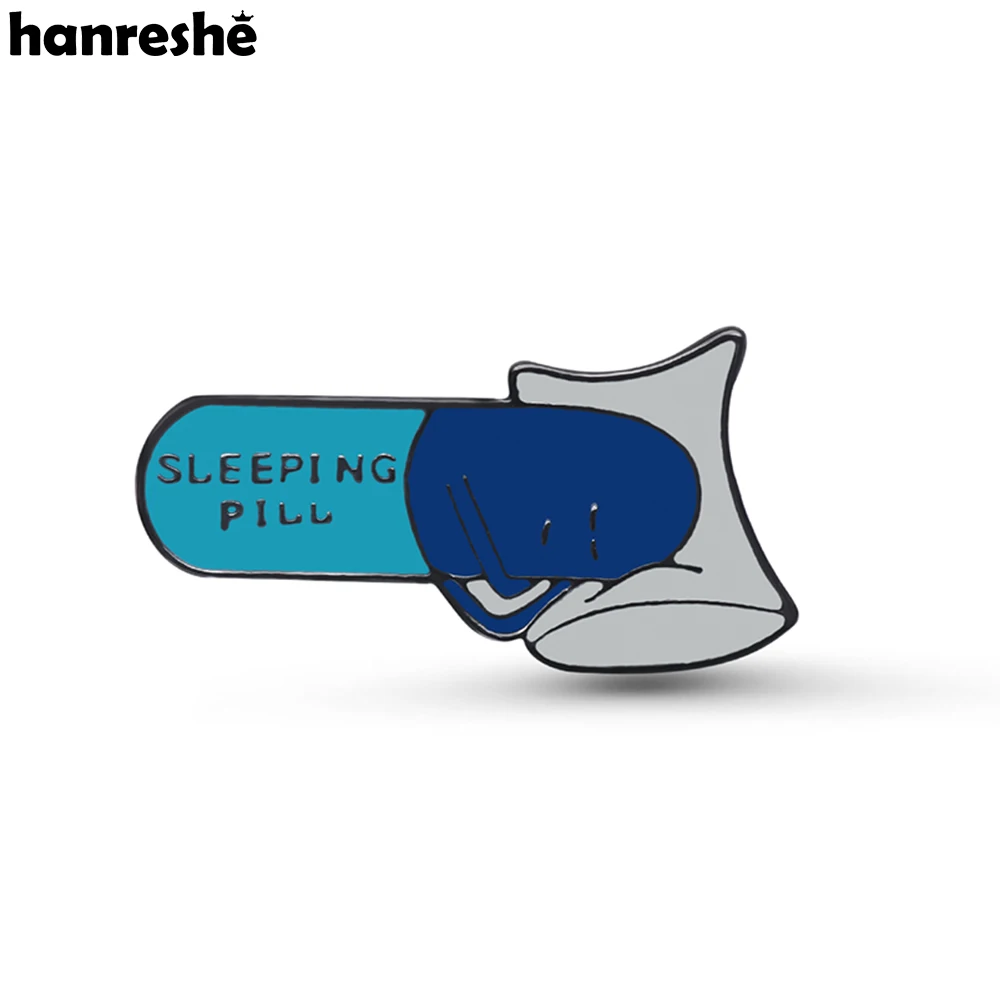 Hanreshe Funny Sleeping Pill Enamel Brooch Medical Creative Lapel Backpack Coat Badge Medicine Pins Jewelry for Boys Girls
Hanreshe Funny Sleeping Pill Enamel Brooch Medical Creative Lapel Backpack Coat Badge Medicine Pins Jewelry for Boys Girls