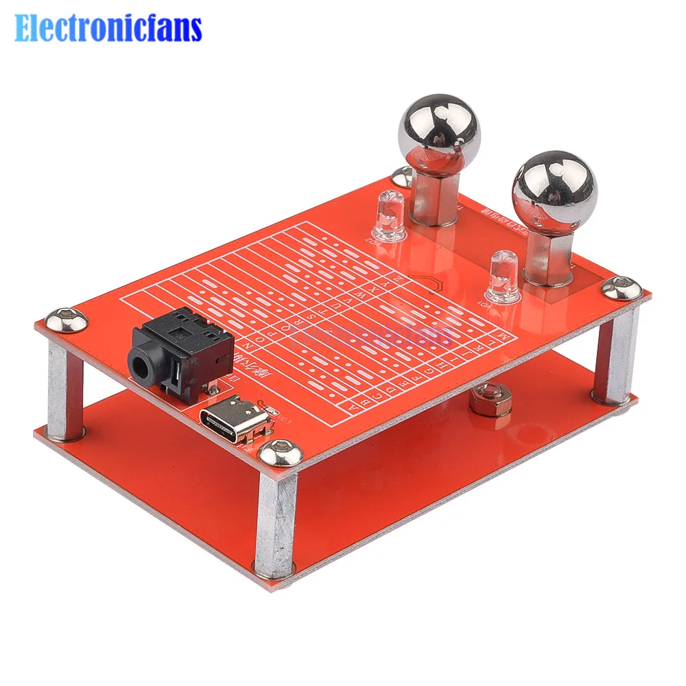 DC 5V Type-C USB CW Touch Sensitive Automatic Key Two-Finger Touch Contact Ball 3.5mm Interface Morse Touch Chip Sensor Module
DC 5V Type-C USB CW Touch Sensitive Automatic Key Two-Finger Touch Contact Ball 3.5mm Interface Morse Touch Chip Sensor Module