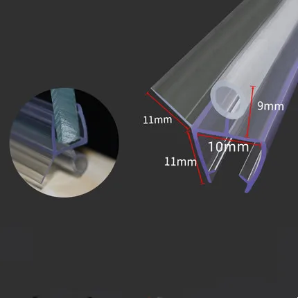 ПВХ уплотнительная лента для душевых дверей 6/8/10/12 мм 
ПВХ уплотнительная лента для душевых дверей 6/8/10/12 мм