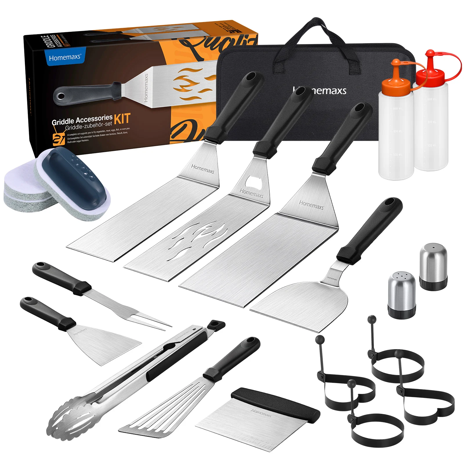 HOMEMAXS 21pcs/pack Camping Teppanyaki Griddle Accessories BBQ Accessories Griddle Tools
HOMEMAXS 21pcs/pack Camping Teppanyaki Griddle Accessories BBQ Accessories Griddle Tools