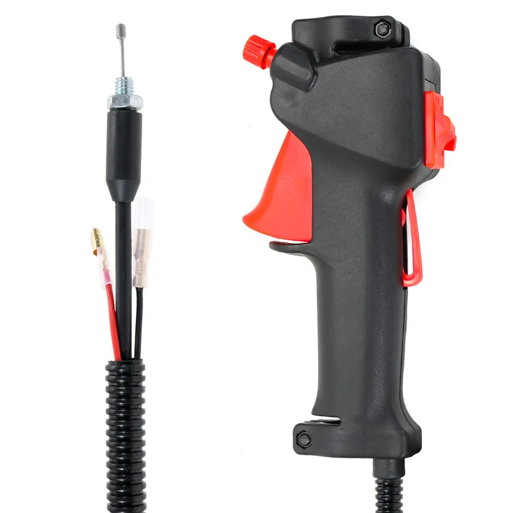 Lawn Mower Parts Switches Trimmer Brush Cutter Handle Switch Throttle Trigger Cable
Lawn Mower Parts Switches Trimmer Brush Cutter Handle Switch Throttle Trigger Cable