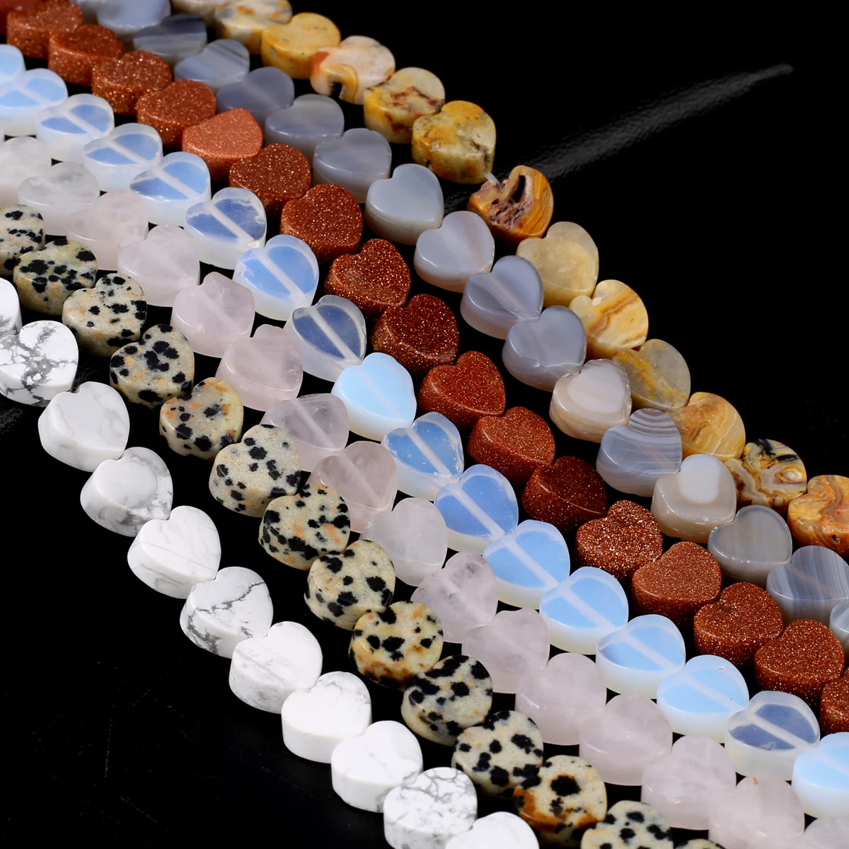 Fine Natural Stone Bead Heart Shape Clear Quartzs Opal Loose Bead for Jewelry Making DIY Trendy Necklace Bracelet Accessories
Fine Natural Stone Bead Heart Shape Clear Quartzs Opal Loose Bead for Jewelry Making DIY Trendy Necklace Bracelet Accessories