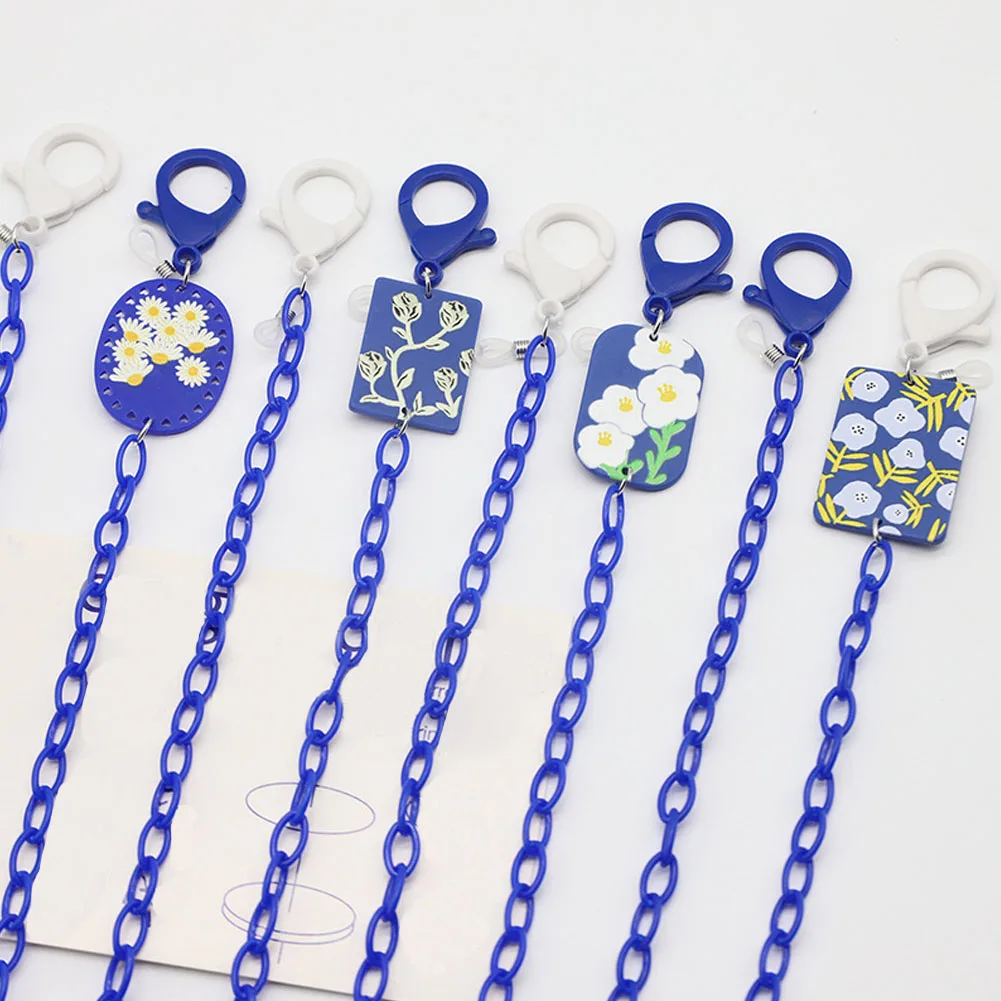2022 New Blue Color Flower Mask Strap Link Chain Strap Glasses Chain Eyeglasses Holder Sunglasses Lanyard For Women Girl
2022 New Blue Color Flower Mask Strap Link Chain Strap Glasses Chain Eyeglasses Holder Sunglasses Lanyard For Women Girl