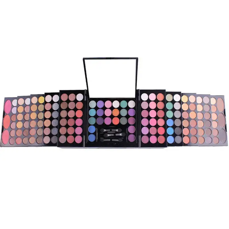 

Eyeshadow Kit 148 Colors Makeup Palette Makeup Set Shimmer Glitter Shadow Blush Brow Powder Brush Highly Colored Soft & Smooth