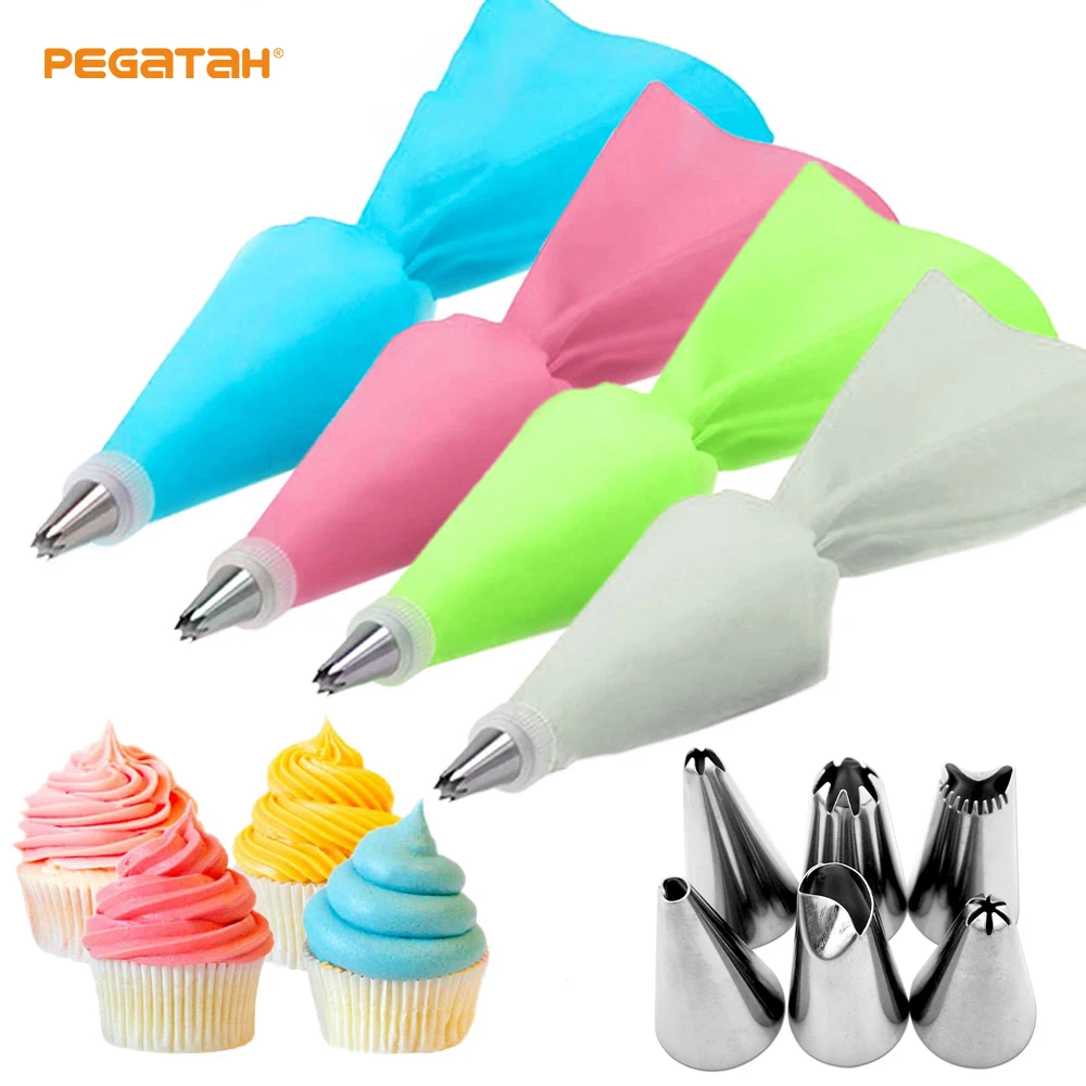 8pcs set Cake baking tools decorating bag Reusable Pastry Bags cream nozzle practical stainless steel DIY cake decorating tools
8pcs set Cake baking tools decorating bag Reusable Pastry Bags cream nozzle practical stainless steel DIY cake decorating tools