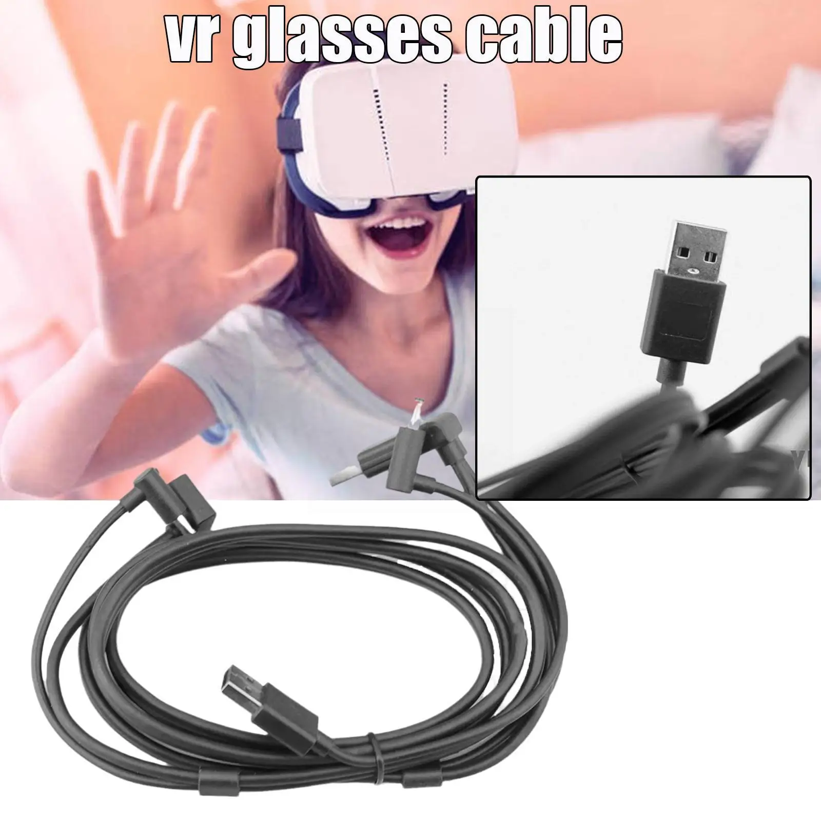 Dedicated Cable for Long Distance Connection for TPCAST Wireless Adapter for HTC VIVE Can Replace VR Helmet Connecting Cabl S6S0
Dedicated Cable for Long Distance Connection for TPCAST Wireless Adapter for HTC VIVE Can Replace VR Helmet Connecting Cabl S6S0