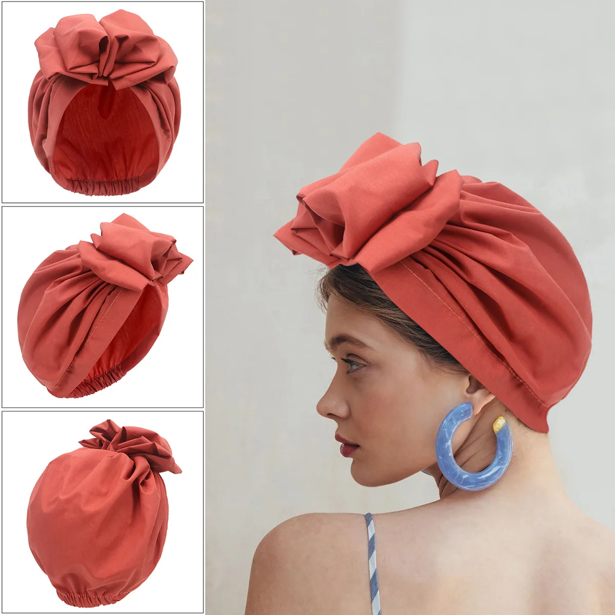 French Vintage Turban Hat Muslim Headscarf Hijab Fashion Female Bandana Headband Women's Hair Cover Cap Ladies Head Wraps
French Vintage Turban Hat Muslim Headscarf Hijab Fashion Female Bandana Headband Women's Hair Cover Cap Ladies Head Wraps