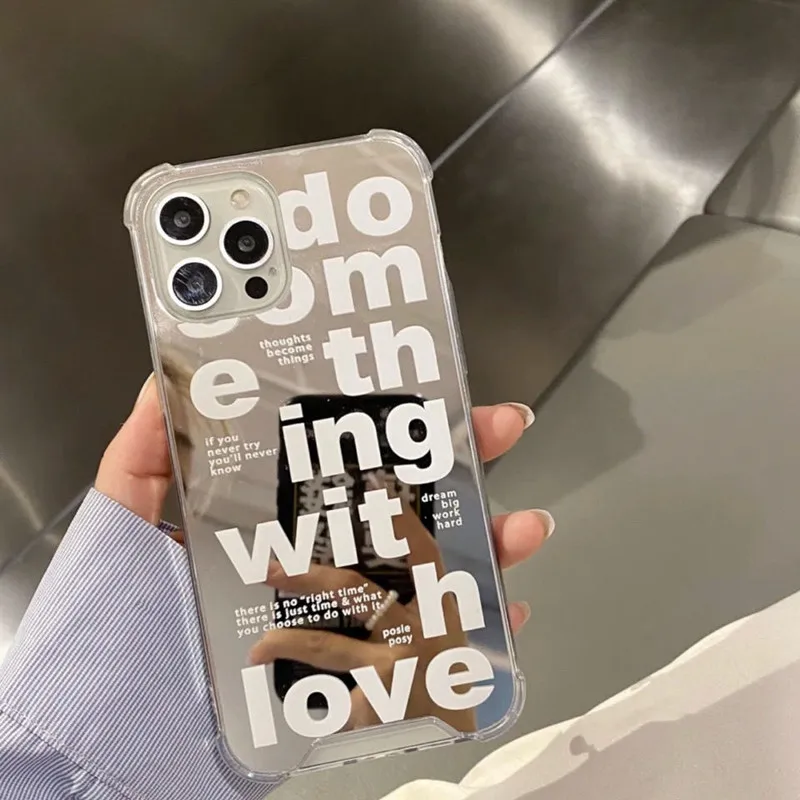 JOME Luxury Letter Makeup Mirror Phone Case For iPhone 12 13 11 Pro MAX Mini XR X XS 7 8 Plus SE 2 Soft TPU Silicone Cover
JOME Luxury Letter Makeup Mirror Phone Case For iPhone 12 13 11 Pro MAX Mini XR X XS 7 8 Plus SE 2 Soft TPU Silicone Cover