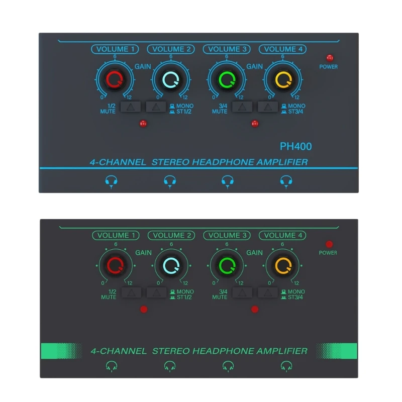 

Усилители для наушников 4-канальный металлический стерео усилитель для записи музыки