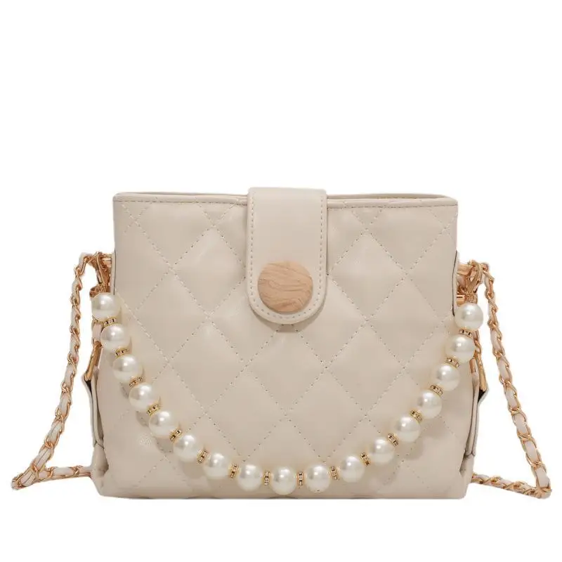 Pearl Chain White Bag Women's 2022 Summer Trendy Rhombus Bags Luxury Handbags Shoulder Pu Leather Bucket Tote Purse And Handbags
Pearl Chain White Bag Women's 2022 Summer Trendy Rhombus Bags Luxury Handbags Shoulder Pu Leather Bucket Tote Purse And Handbags