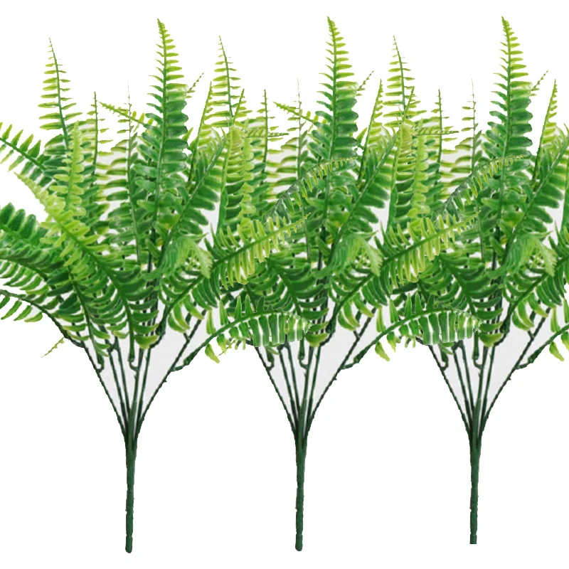 

Artificial Persian Ferns Flowers and Grass Green Leaves Fitting Flower Arrangement Materials Moss Background Wall Decoration