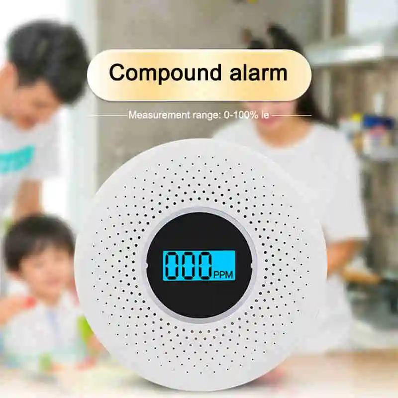 CO Smoke Detector Battery Operated Household 2 In 1 Carbon Monoxide Smoke Composite Alarm Sound Warning Security Alarm System
CO Smoke Detector Battery Operated Household 2 In 1 Carbon Monoxide Smoke Composite Alarm Sound Warning Security Alarm System
